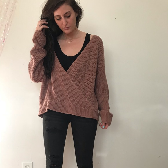 Oversized pink sweater - Picture 3 of 6
